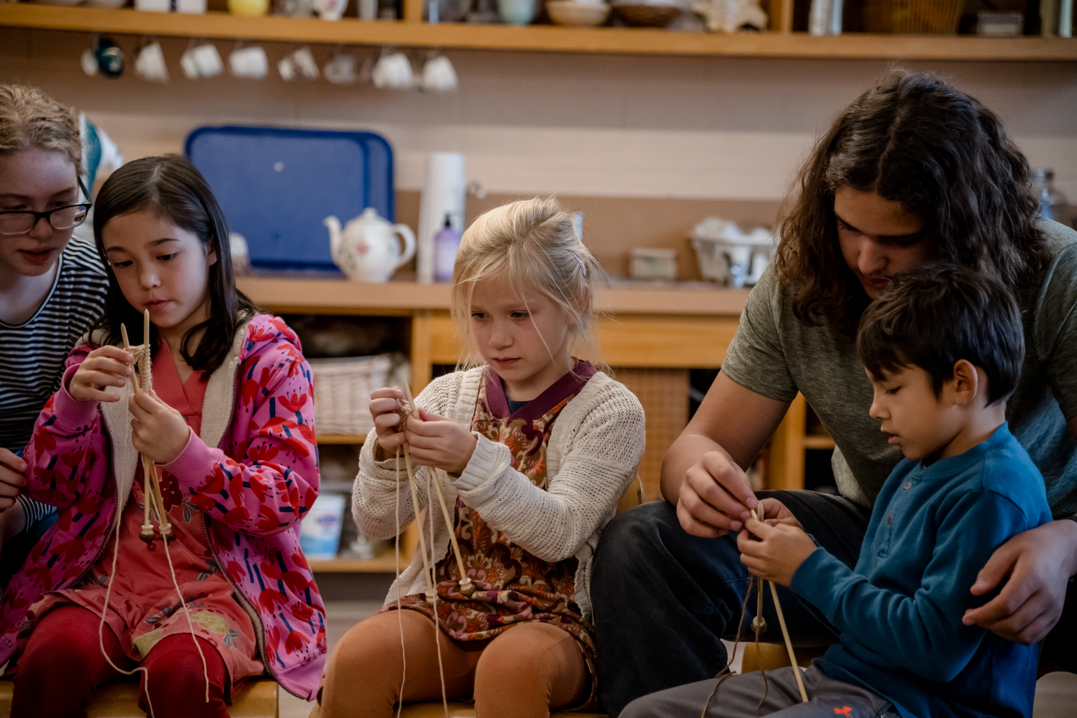 Buddy Knitting Buddy Knitting First and Eighth Grade